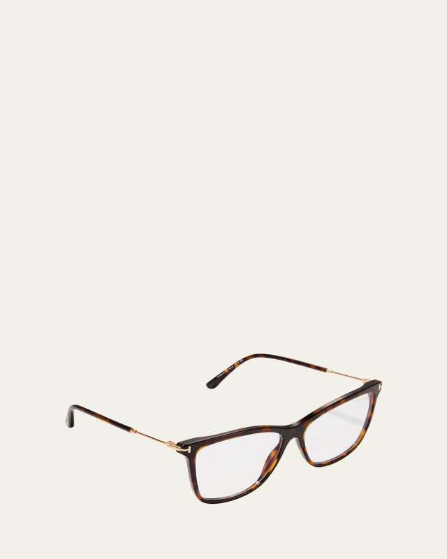 Square Metal and Acetate Optical Glasses